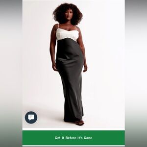 Black Satin Abercrombie Dress